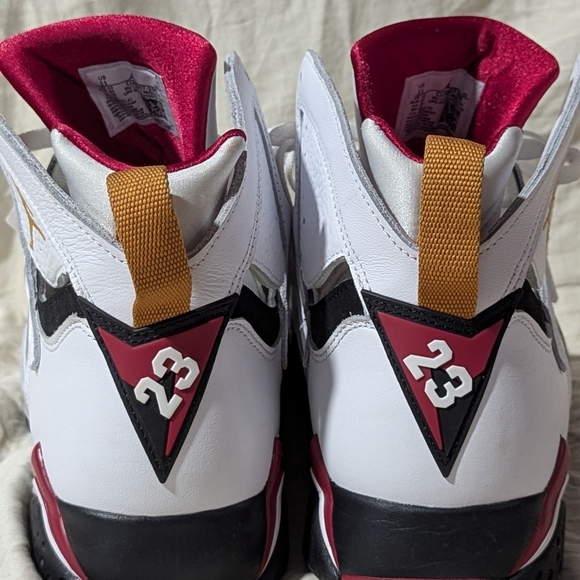 Nike Men's White Black Maroon High-Top Basketball Shoes - Picture 2 of 3